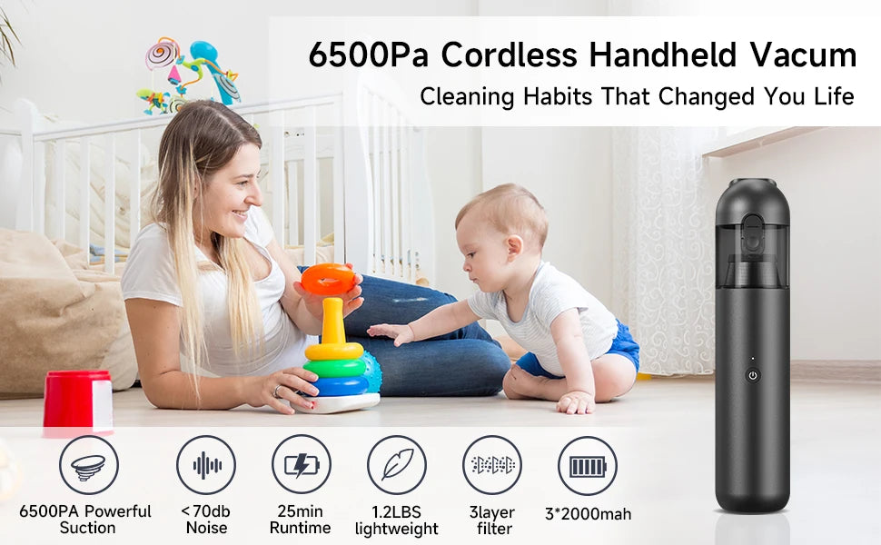 P05 Jimmy Jv35 Aspirator portabil anti-acarieni 14000 Aspirator portabil fără fir